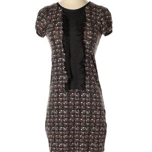 Banana Republic Brown Printed Dress Size XXSP